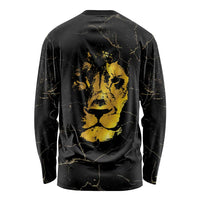 Reggae King Marley Long Sleeve Shirt Gold Lion LT05 - Wonder Print Shop