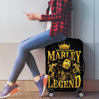 Reggae King Marley Luggage Cover Gold Lion LT05 - Wonder Print Shop