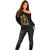 Reggae King Marley Off Shoulder Sweater Gold Lion LT05 - Wonder Print Shop