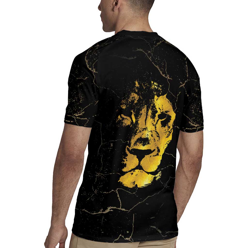 Reggae King Marley Rugby Jersey Gold Lion LT05 - Wonder Print Shop