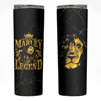 Reggae King Marley Skinny Tumbler Gold Lion LT05 - Wonder Print Shop