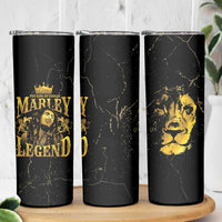 Reggae King Marley Skinny Tumbler Gold Lion LT05 - Wonder Print Shop