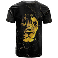 Reggae King Marley T Shirt Gold Lion LT05 - Wonder Print Shop