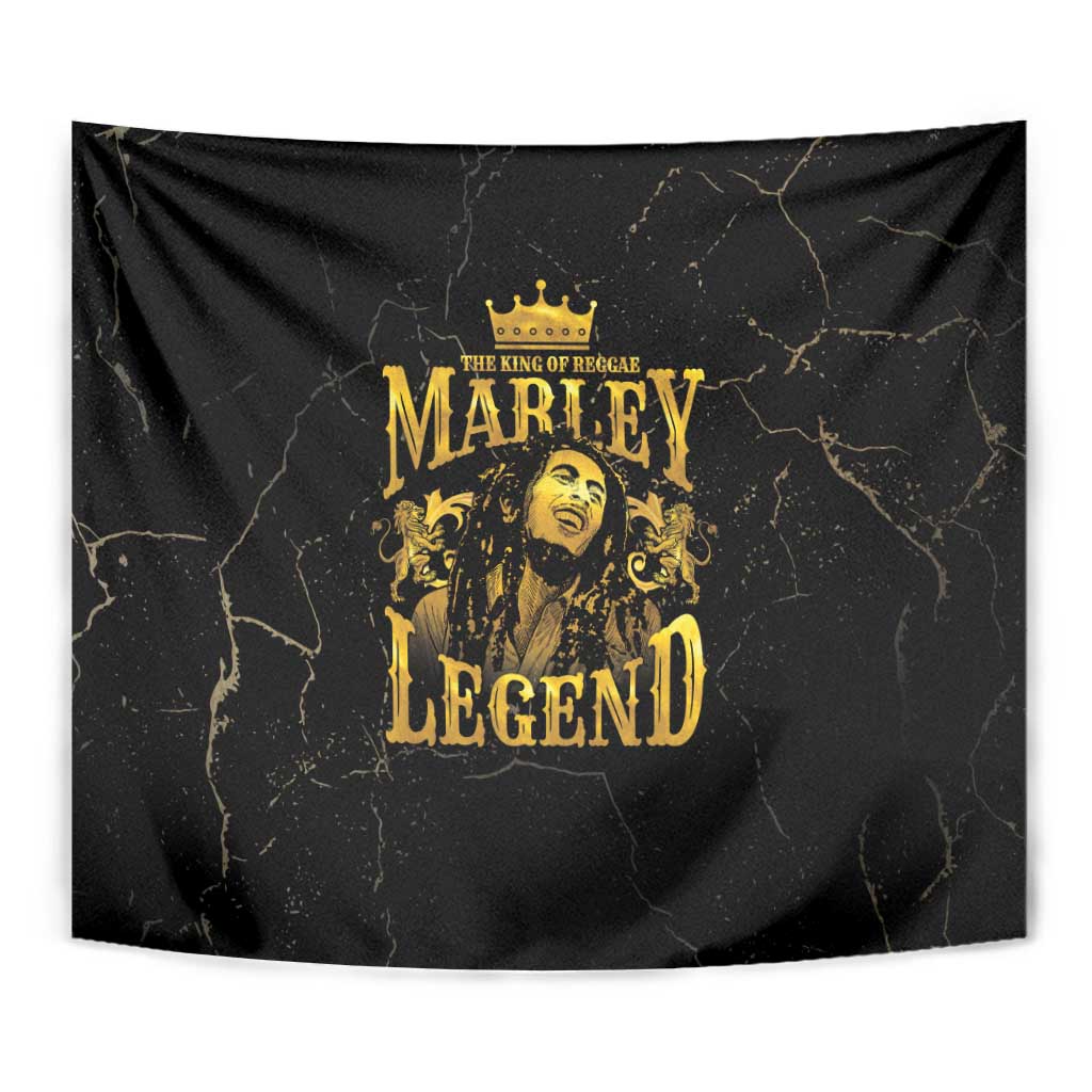 Reggae King Marley Tapestry Gold Lion LT05 - Wonder Print Shop