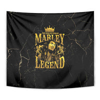 Reggae King Marley Tapestry Gold Lion LT05 - Wonder Print Shop