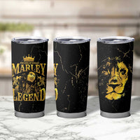 Reggae King Marley Tumbler Cup Gold Lion LT05 - Wonder Print Shop