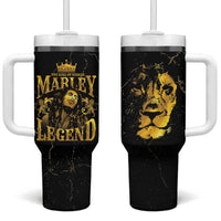 Reggae King Marley Tumbler With Handle Gold Lion LT05 - Wonder Print Shop
