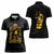 Reggae King Marley Women Polo Shirt Gold Lion LT05 - Wonder Print Shop