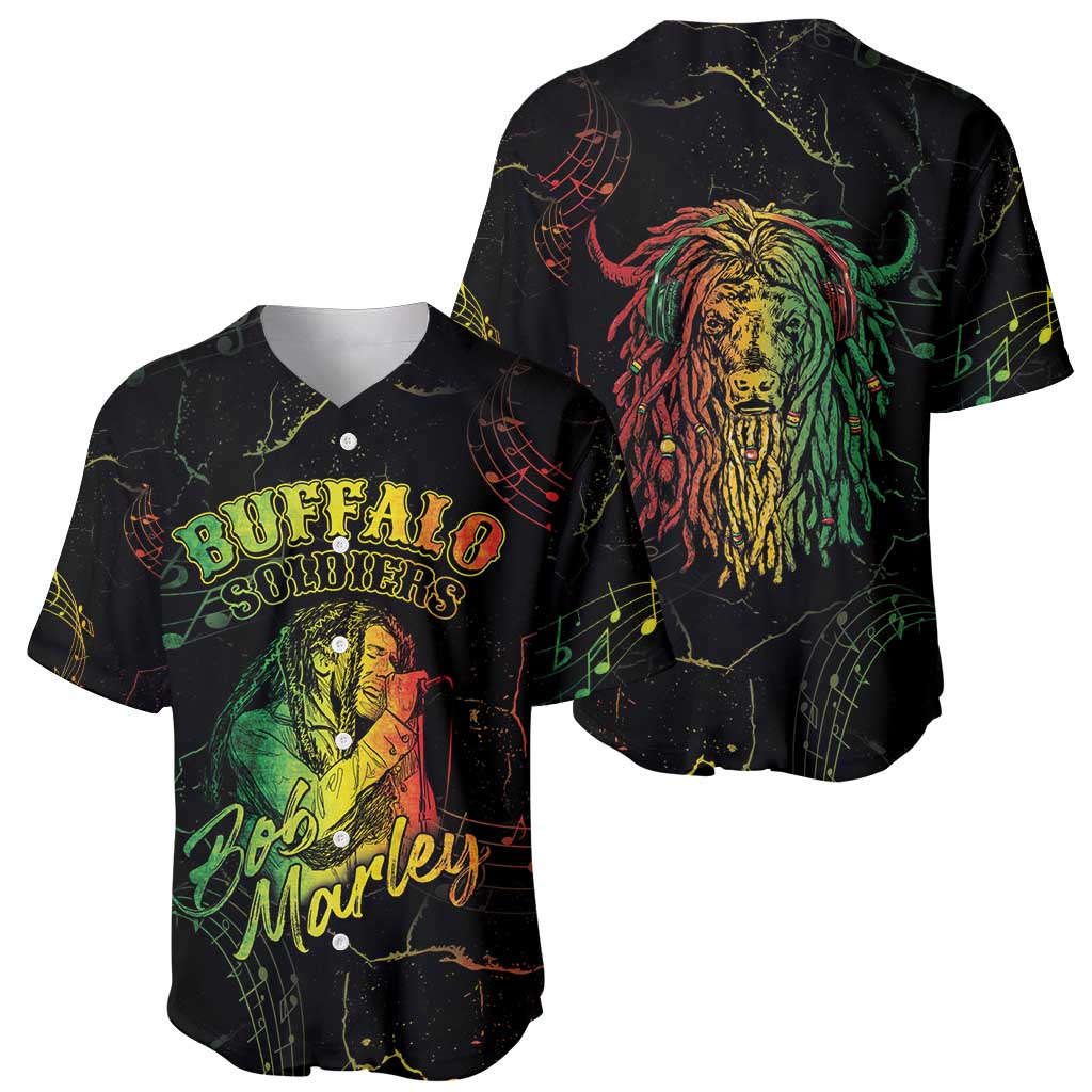 Reggae King Buffalo Soldier Baseball Jersey Honoring The Legend