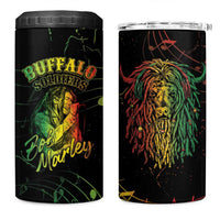 Reggae King Buffalo Soldier 4 in 1 Can Cooler Tumbler Honoring The Legend