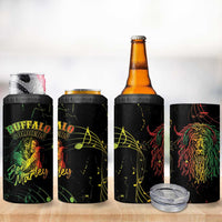 Reggae King Buffalo Soldier 4 in 1 Can Cooler Tumbler Honoring The Legend