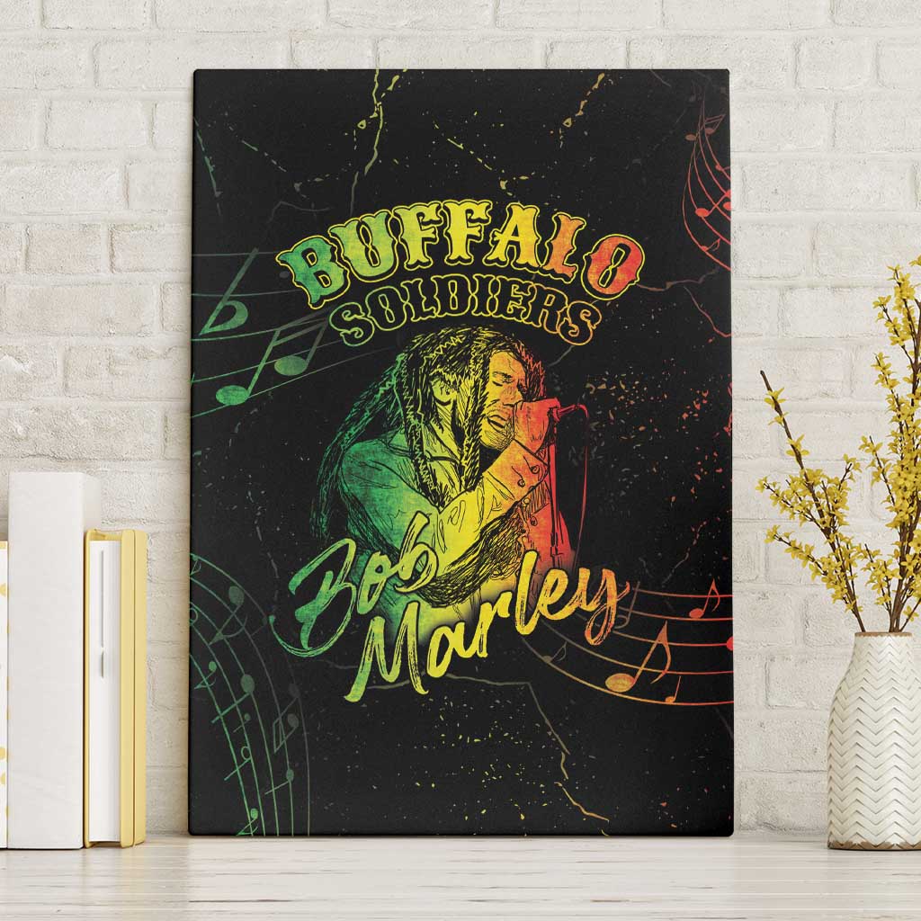 Reggae King Buffalo Soldier Canvas Wall Art Honoring The Legend