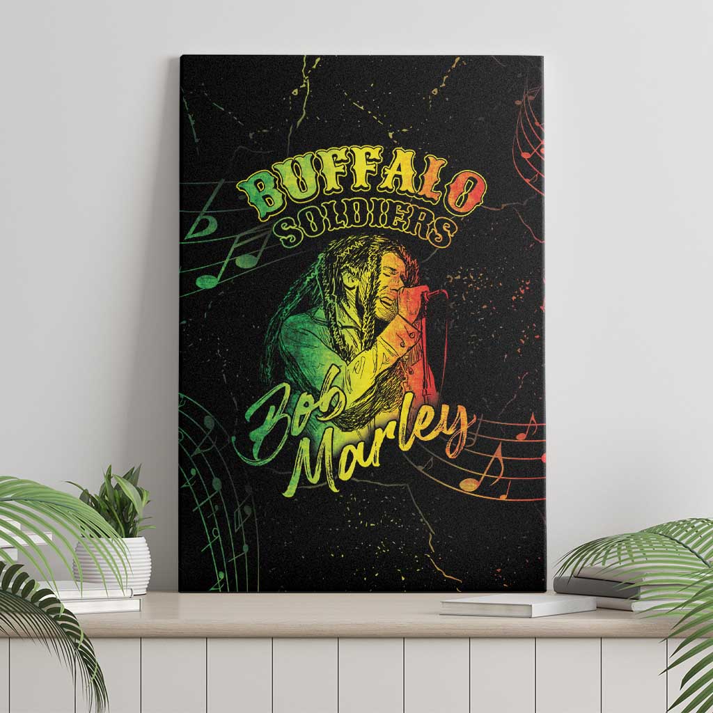 Reggae King Buffalo Soldier Canvas Wall Art Honoring The Legend