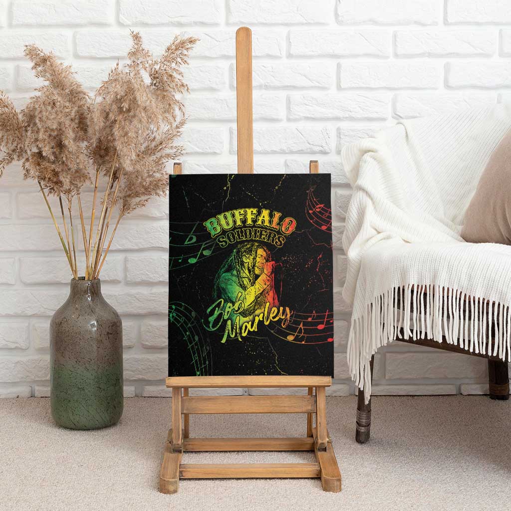 Reggae King Buffalo Soldier Canvas Wall Art Honoring The Legend