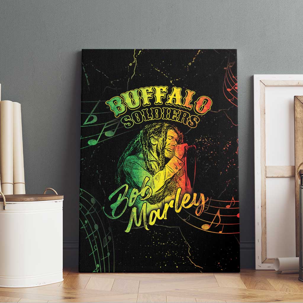 Reggae King Buffalo Soldier Canvas Wall Art Honoring The Legend