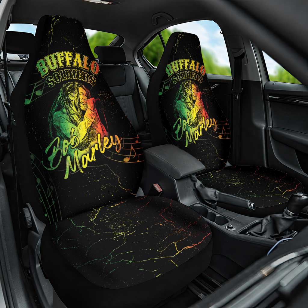 Reggae King Buffalo Soldier Car Seat Cover Honoring The Legend