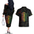 Reggae King Buffalo Soldier Couples Matching Off The Shoulder Long Sleeve Dress and Hawaiian Shirt Honoring The Legend