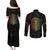 Reggae King Buffalo Soldier Couples Matching Puletasi and Long Sleeve Button Shirt Honoring The Legend