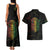 Reggae King Buffalo Soldier Couples Matching Tank Maxi Dress and Hawaiian Shirt Honoring The Legend