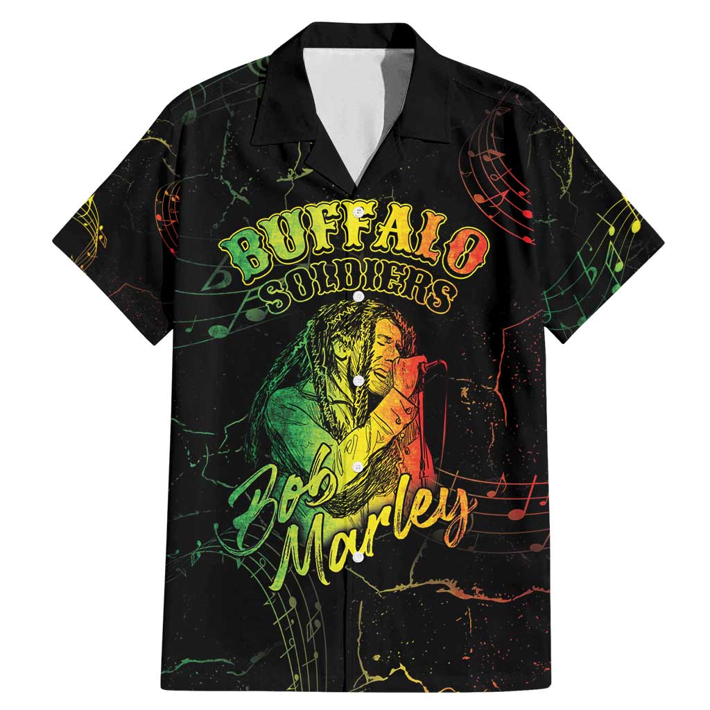 Reggae King Buffalo Soldier Family Matching Mermaid Dress and Hawaiian Shirt Honoring The Legend
