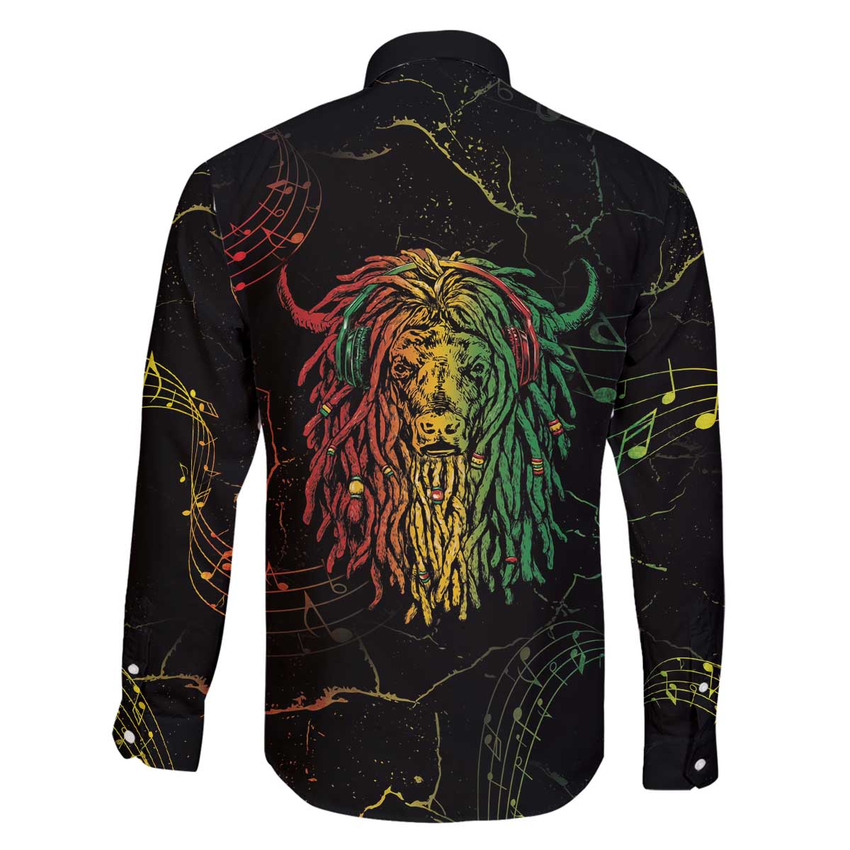 Reggae King Buffalo Soldier Family Matching Off The Shoulder Long Sleeve Dress and Hawaiian Shirt Honoring The Legend