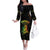 Reggae King Buffalo Soldier Family Matching Off The Shoulder Long Sleeve Dress and Hawaiian Shirt Honoring The Legend