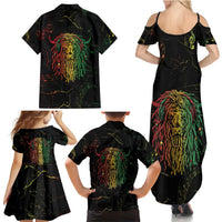 Reggae King Buffalo Soldier Family Matching Summer Maxi Dress and Hawaiian Shirt Honoring The Legend LT05 - Wonder Print Shop