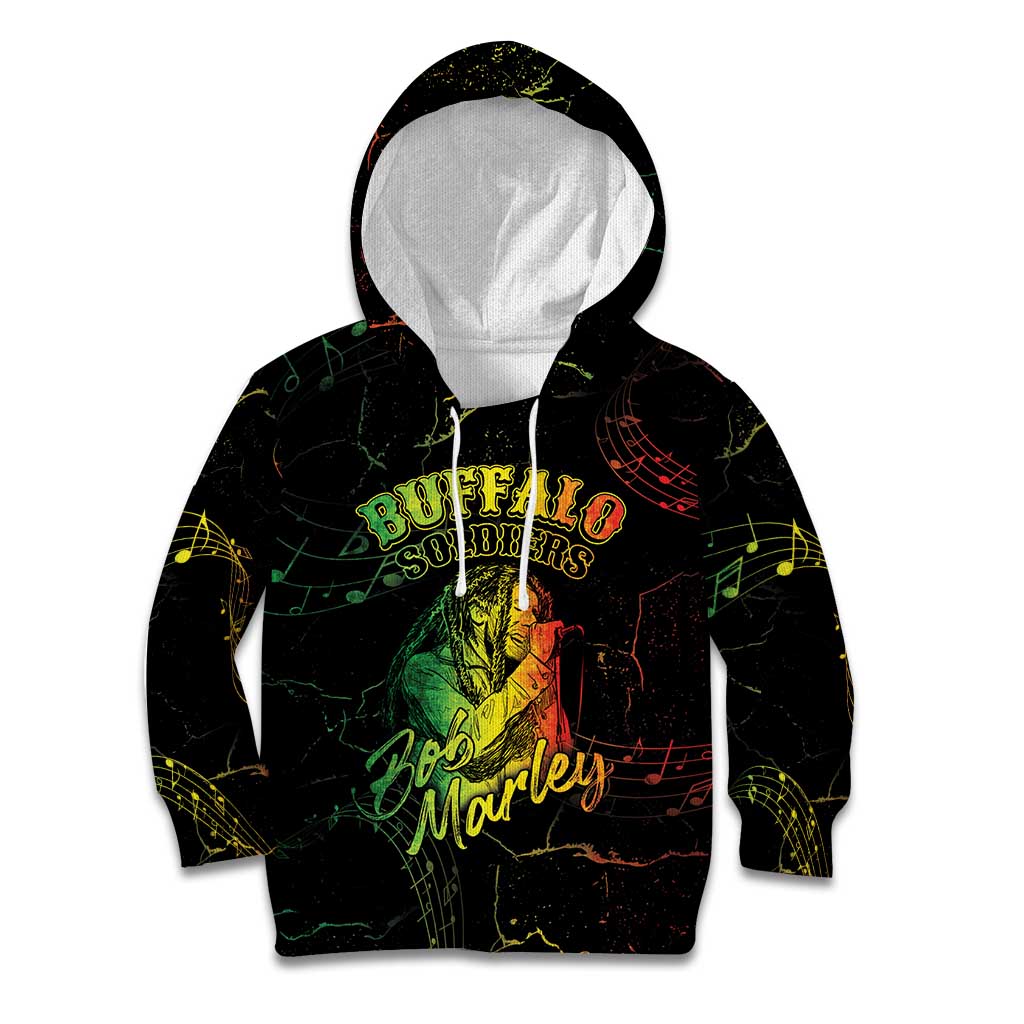 Reggae King Buffalo Soldier Kid Hoodie Honoring The Legend LT05 - Wonder Print Shop