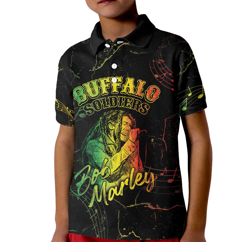 Reggae King Buffalo Soldier Kid Polo Shirt Honoring The Legend LT05 - Wonder Print Shop