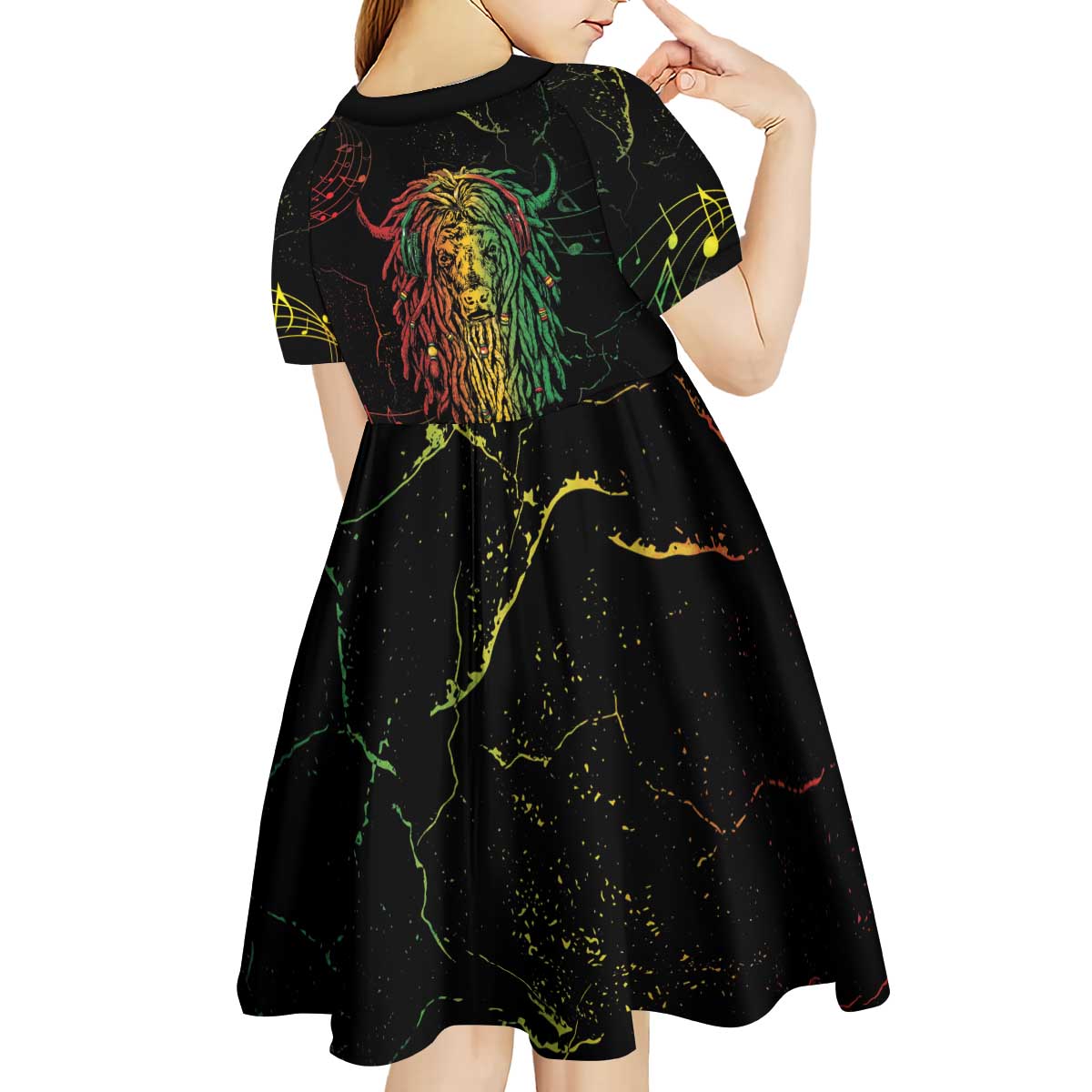 Reggae King Buffalo Soldier Kid Short Sleeve Dress Honoring The Legend LT05 - Wonder Print Shop