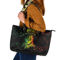 Reggae King Buffalo Soldier Leather Tote Bag Honoring The Legend