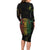 Reggae King Buffalo Soldier Long Sleeve Bodycon Dress Honoring The Legend LT05 - Wonder Print Shop