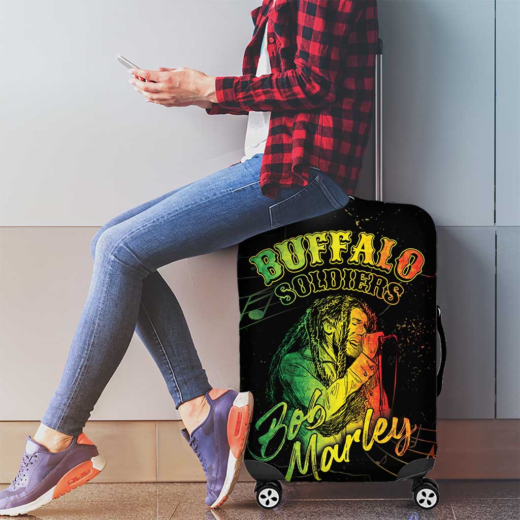 Reggae King Buffalo Soldier Luggage Cover Honoring The Legend LT05 - Wonder Print Shop