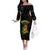 Reggae King Buffalo Soldier Off The Shoulder Long Sleeve Dress Honoring The Legend LT05 - Wonder Print Shop