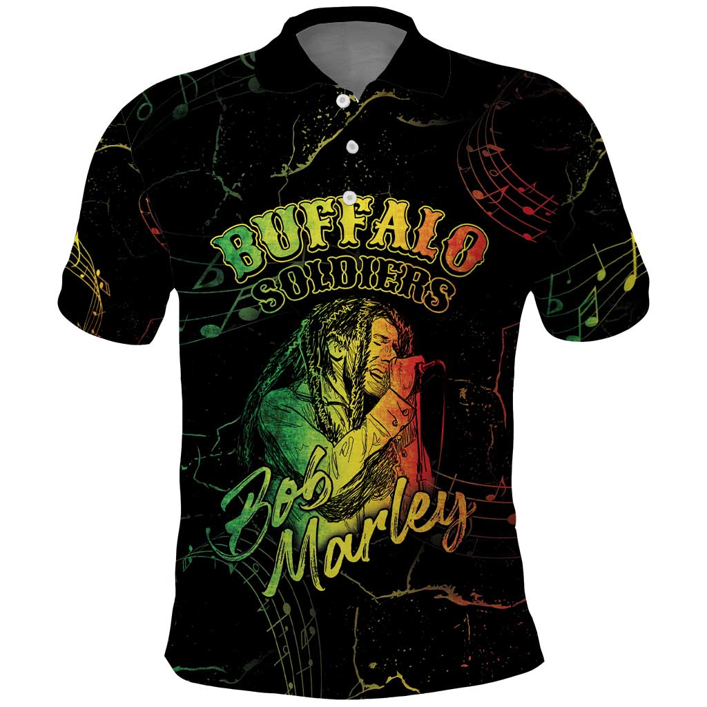 Reggae King Buffalo Soldier Polo Shirt Honoring The Legend LT05 - Wonder Print Shop