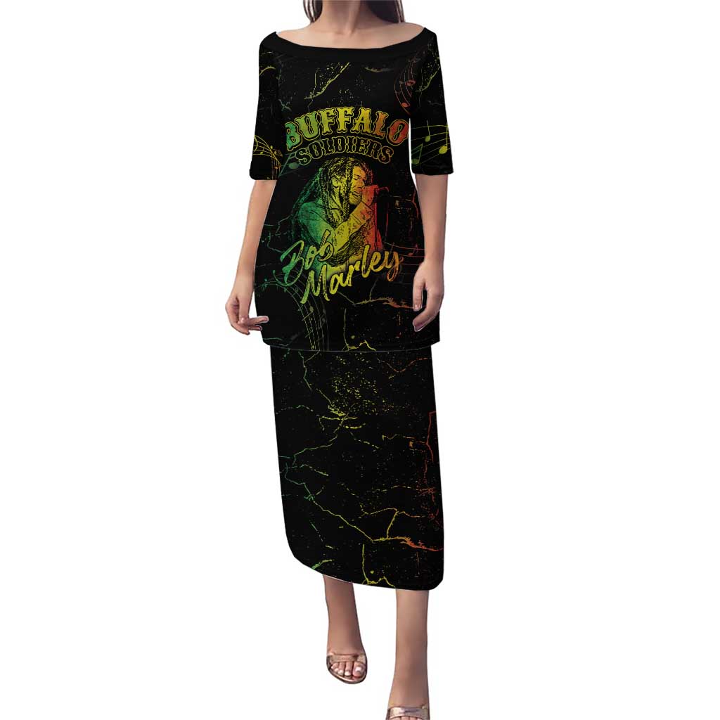 Reggae King Buffalo Soldier Puletasi Honoring The Legend LT05 - Wonder Print Shop