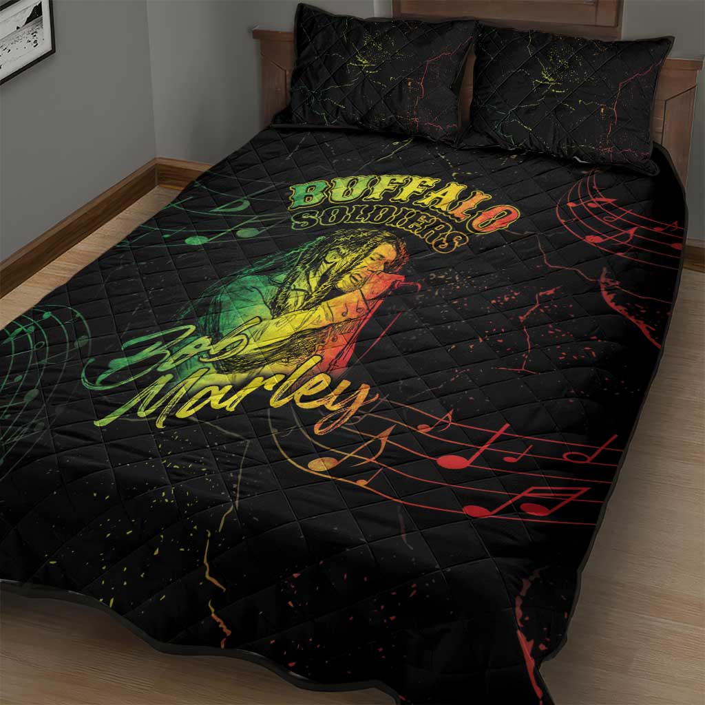 Reggae King Buffalo Soldier Quilt Bed Set Honoring The Legend LT05 - Wonder Print Shop