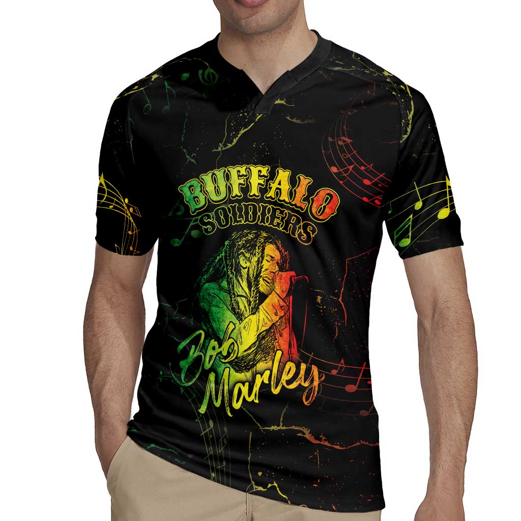 Reggae King Buffalo Soldier Rugby Jersey Honoring The Legend LT05 - Wonder Print Shop