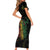 Reggae King Buffalo Soldier Short Sleeve Bodycon Dress Honoring The Legend LT05 - Wonder Print Shop