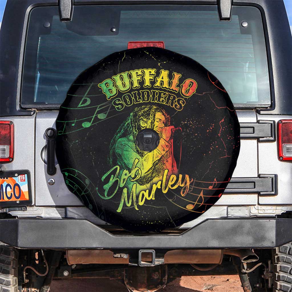 Reggae King Buffalo Soldier Spare Tire Cover Honoring The Legend LT05 - Wonder Print Shop