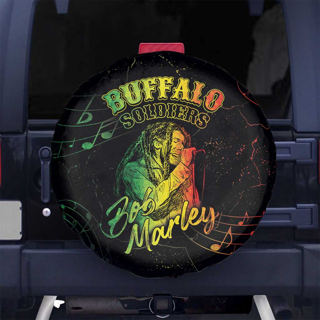 Reggae King Buffalo Soldier Spare Tire Cover Honoring The Legend LT05 - Wonder Print Shop