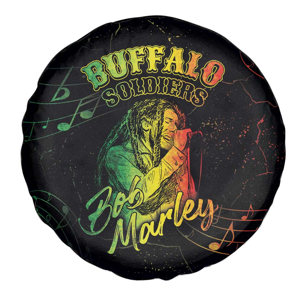 Reggae King Buffalo Soldier Spare Tire Cover Honoring The Legend LT05 - Wonder Print Shop
