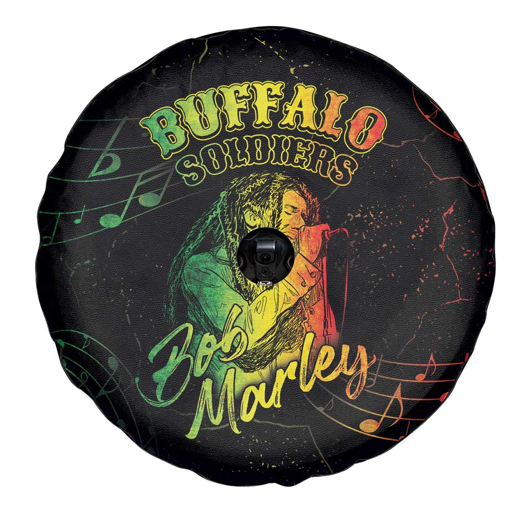 Reggae King Buffalo Soldier Spare Tire Cover Honoring The Legend LT05 - Wonder Print Shop