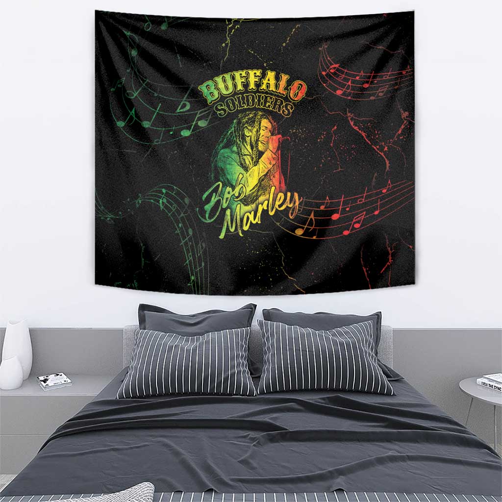 Reggae King Buffalo Soldier Tapestry Honoring The Legend LT05 - Wonder Print Shop