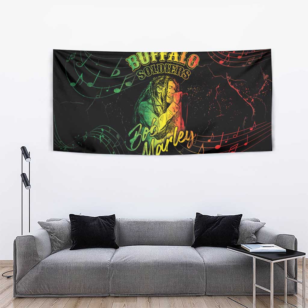 Reggae King Buffalo Soldier Tapestry Honoring The Legend LT05 - Wonder Print Shop
