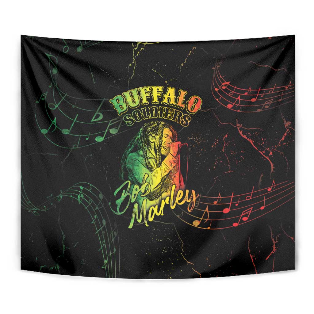 Reggae King Buffalo Soldier Tapestry Honoring The Legend LT05 - Wonder Print Shop