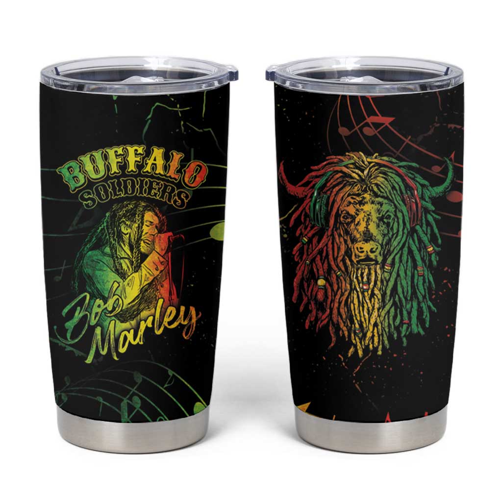 Reggae King Buffalo Soldier Tumbler Cup Honoring The Legend LT05 - Wonder Print Shop