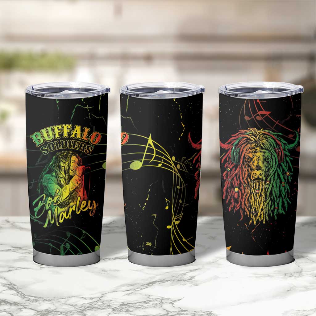 Reggae King Buffalo Soldier Tumbler Cup Honoring The Legend LT05 - Wonder Print Shop
