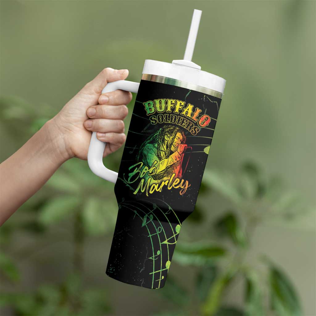 Reggae King Buffalo Soldier Tumbler With Handle Honoring The Legend LT05 - Wonder Print Shop