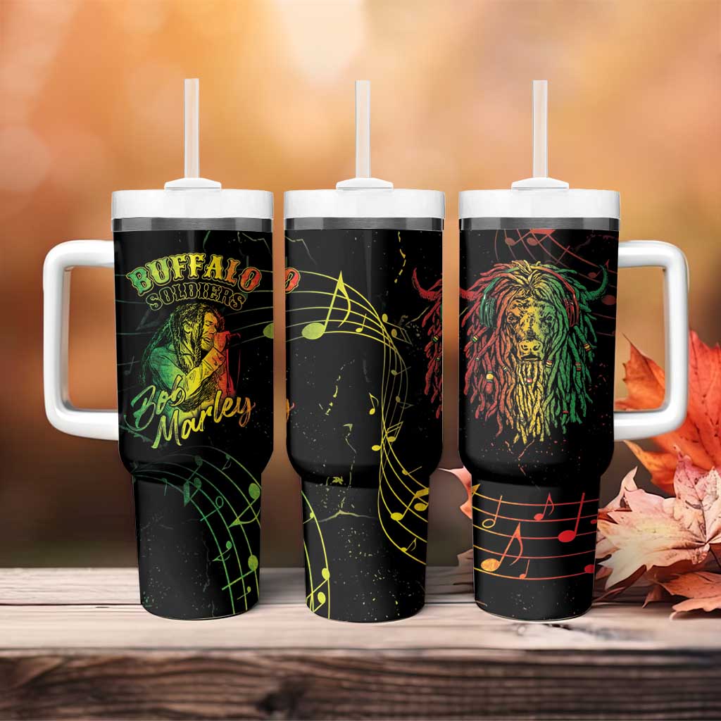 Reggae King Buffalo Soldier Tumbler With Handle Honoring The Legend LT05 - Wonder Print Shop